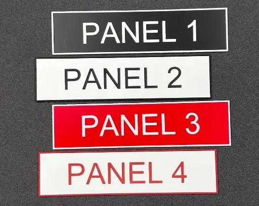 [PLATE-PNL] Phenolic Labels (Electrical Panel Plates)