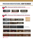 How to order precision architectural plaques: metal and finish options