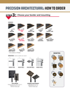 Precision architectural plaque border and mounting options