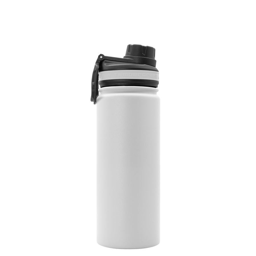 White 18 oz Tempercraft Sport Bottle, blank