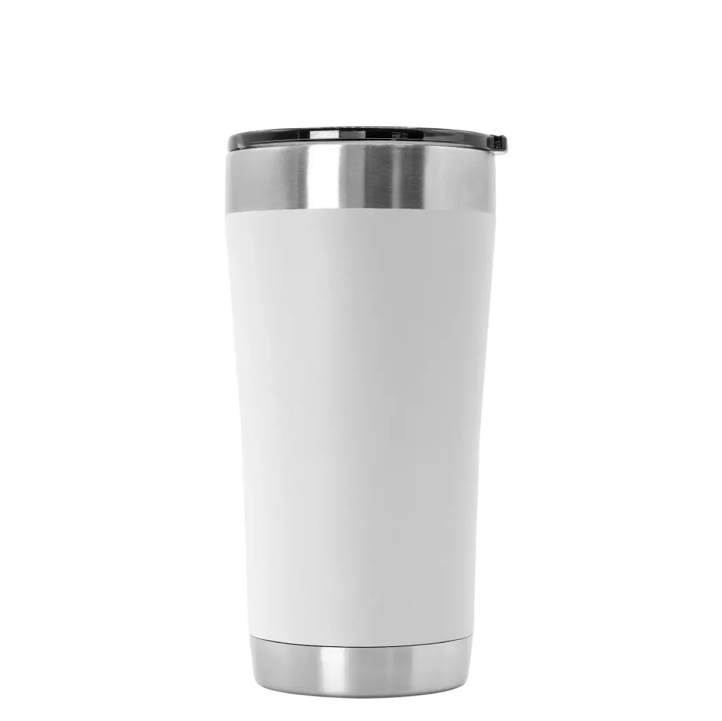 White 20 oz Tempercraft Tumbler, blank