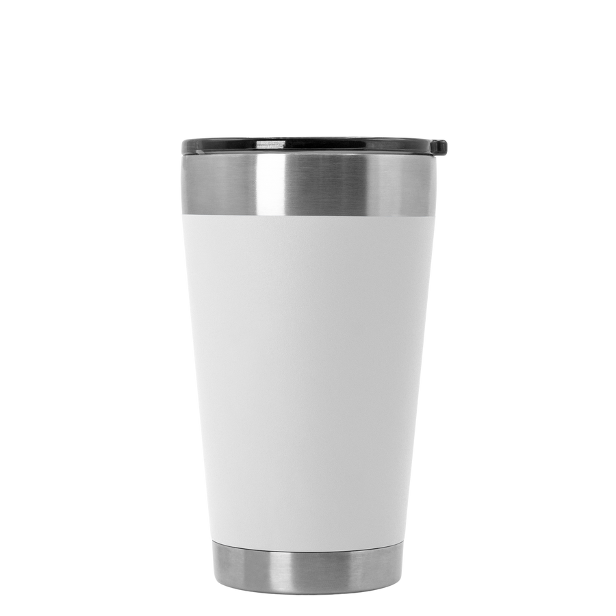 White 16 oz Tempercraft Tumbler, blank