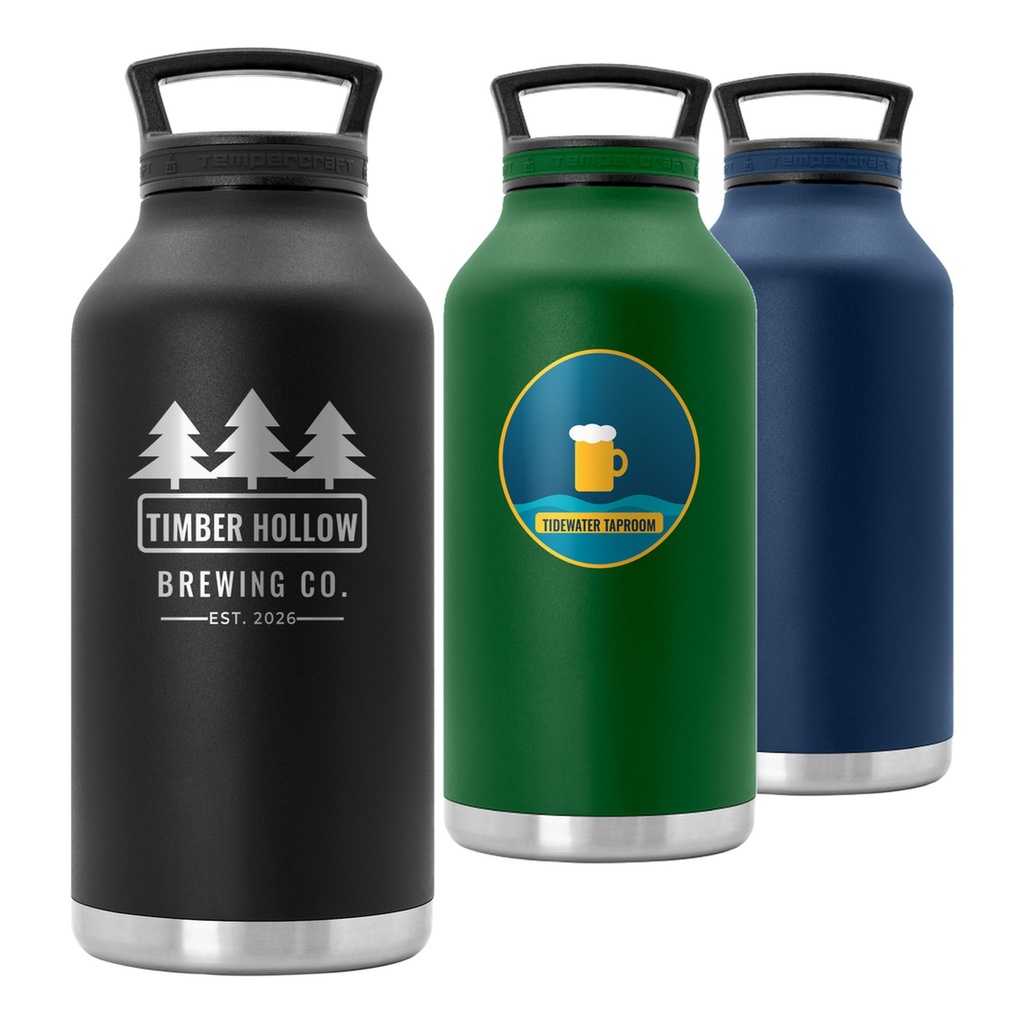 64 oz Tempercraft Growler in all colors