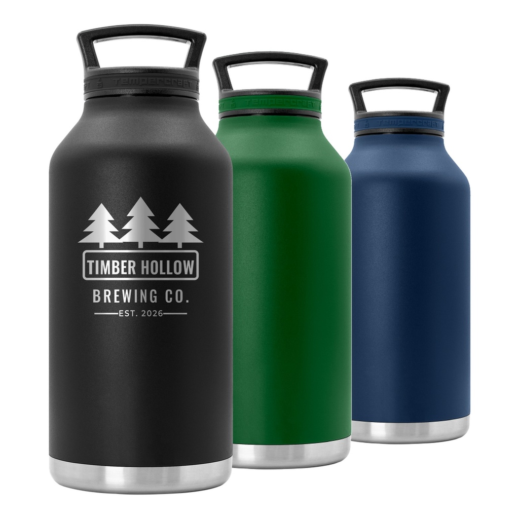 64 oz Tempercraft Growler in all colors