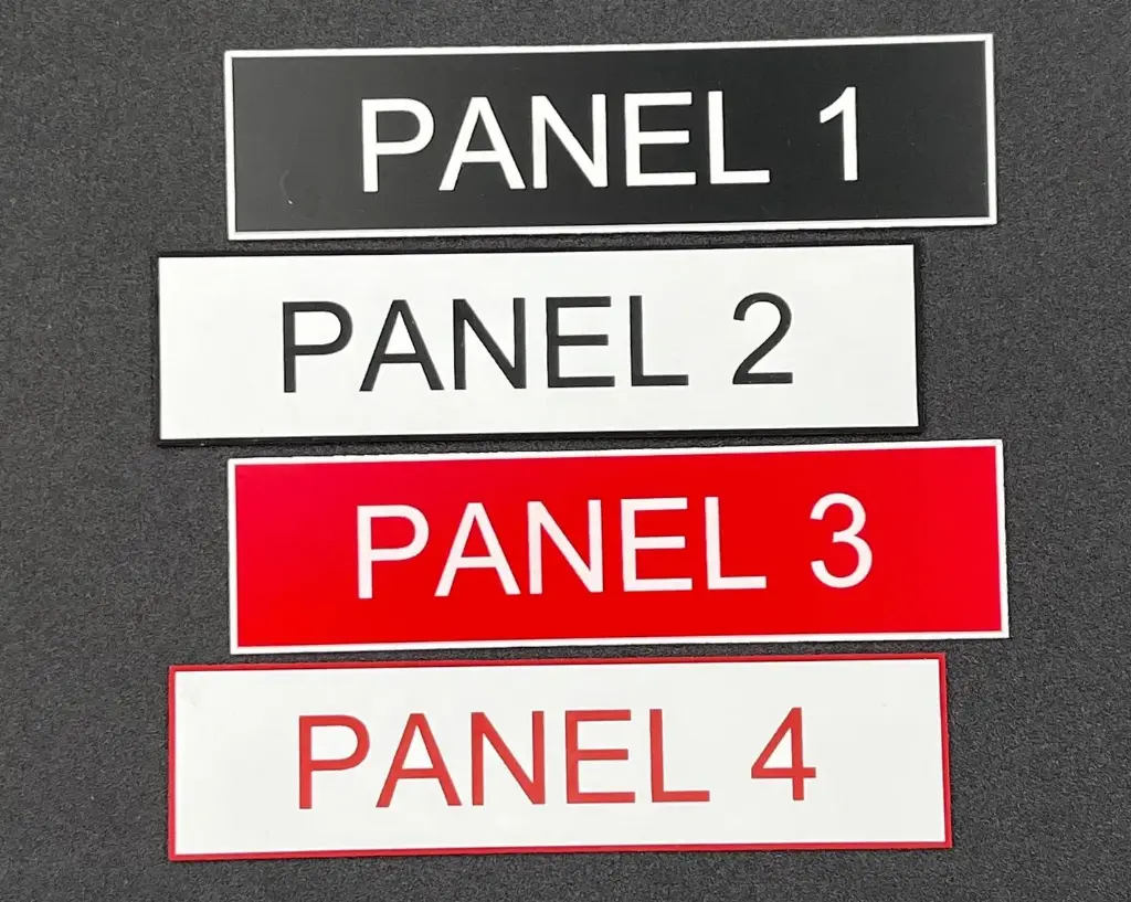 Phenolic Labels (Electrical Panel Plates)