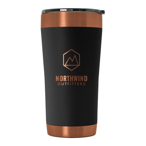 Engraved 20 oz Tempercraft Tumbler in Black/Copper