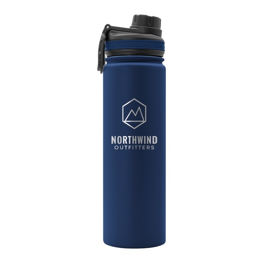 Engraved 22 oz Tempercraft Sport Bottle in Navy