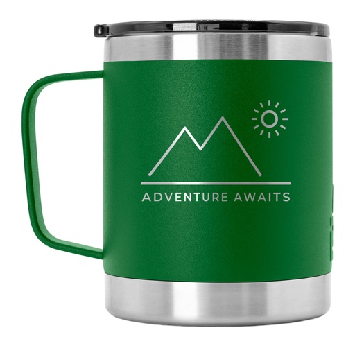 Engraved 10 oz Tempercraft Camp Mug in Green