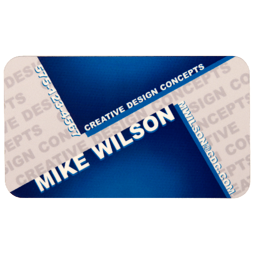 1 1/2" x 3" White Sublimated Plastic Namebadge