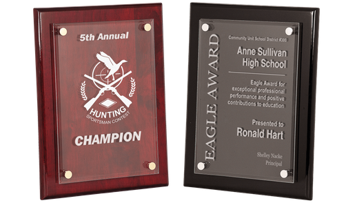 Piano Finish Floating Acrylic Plaque